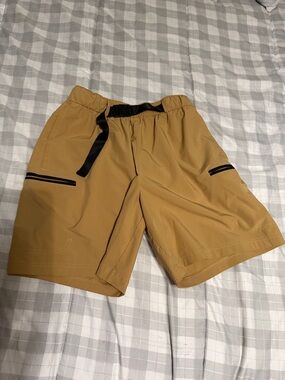 adidas Men's utility Shorts in khaki with Black Accents